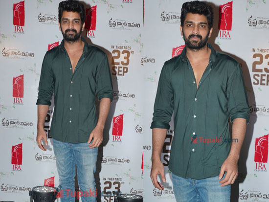 Nagashaurya At Krishna Vrindha Vihari Promotions In Hyd